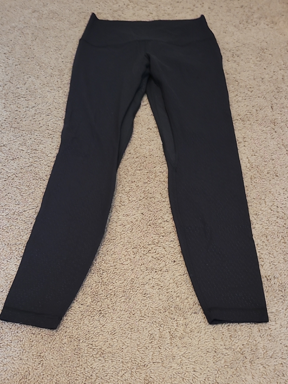 Lululemon Athletica Black Textured Leggings